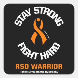 STAY STRONG FIGHT HARD...RSD SQUARE STICKER