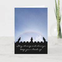 Stay Strong Inspirational Sun Halo Over Oxford