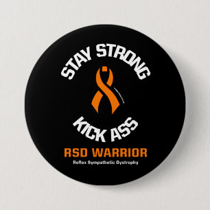 STAY STRONG KICK...RSD 7.5 CM ROUND BADGE