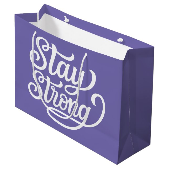 Stay Strong Large Gift Bag (Front Angled)