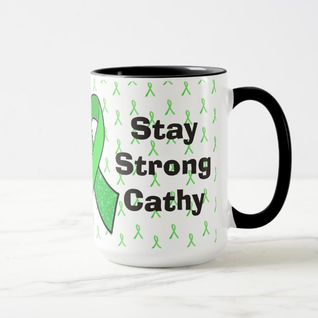 "Stay Strong" Personalised Lyme Awareness  Mug (Right)