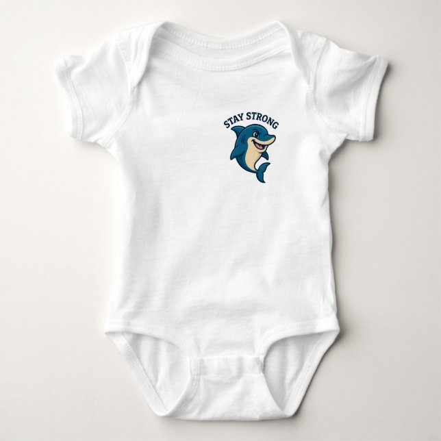 Stay Strong Splash T-Shirt Baby Bodysuit (Front)