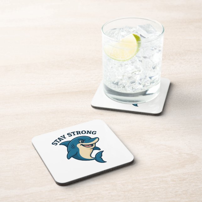 Stay Strong Splash T-Shirt Coaster (Right Side)