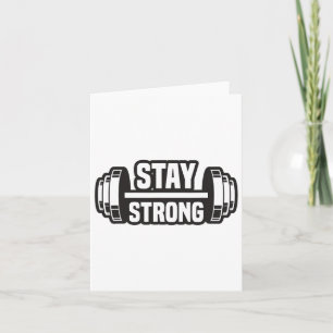 Stay Strong Strongman Powerlifting Bodybuilding Mo Card