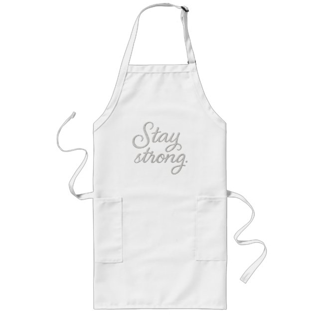 Stay Strong   Tri-Blend Shirt Long Apron (Front)
