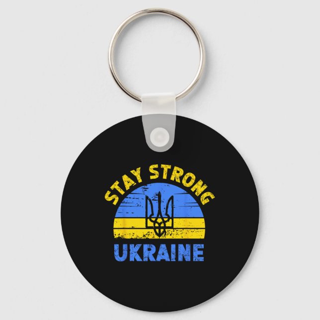 Stay Strong Ukraine1  Key Ring (Front)