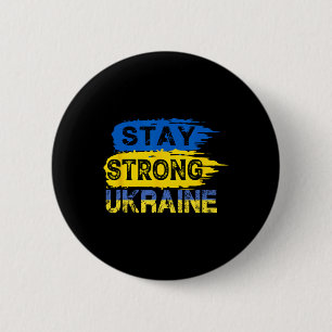 Stay Strong Ukraine2 6 Cm Round Badge