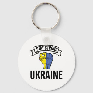Stay Strong Ukraine - Peace - Freedom Key Ring