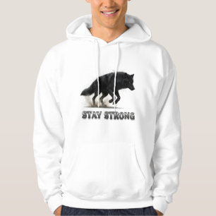 Stay Strong Wolf  Hoodie
