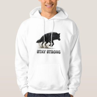 Stay Strong Wolf  Hoodie