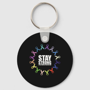 Stay Strong World Cancer Day Key Ring