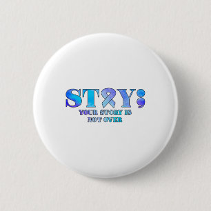 Stay Suicide Prevention Awareness Mental Health Su 6 Cm Round Badge
