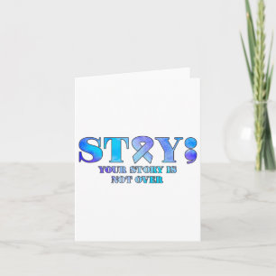 Stay Suicide Prevention Awareness Mental Health Su Card