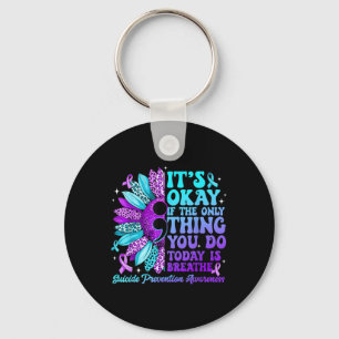 Stay Sunflower Suicide Prevention Awareness Week S Key Ring