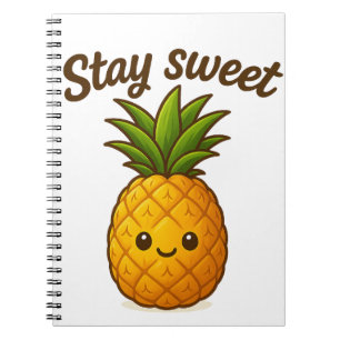 Stay Sweet – Cute Pineapple Notebook