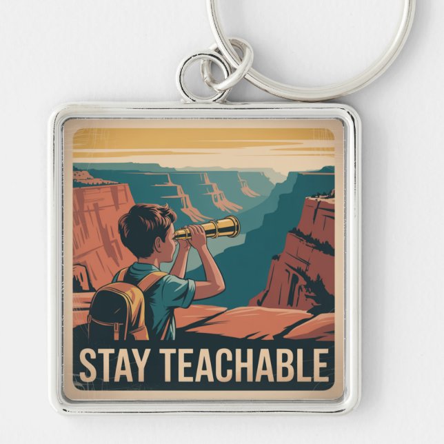 Stay Teachable Key Ring (Front)