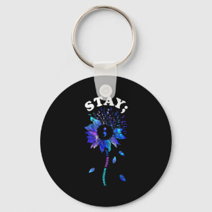 Stay Tomorrow Needs You Sunflower Suicide Awarenes Key Ring