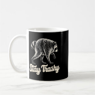 Stay Trashy Jimothy Retro Racoon Seattle Funny Coffee Mug