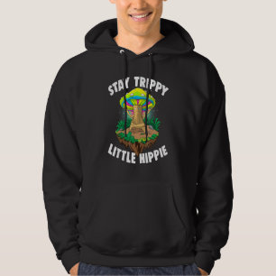 Stay Trippy Little Hippie  Magic Psilocybin Mushro Hoodie