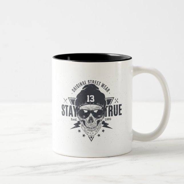 Stay True Coffee Up Two-Tone Coffee Mug (Right)