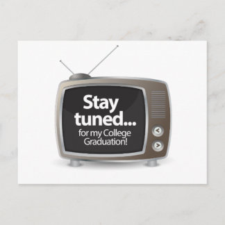 Stay tuned for my college graduation announcement postcard