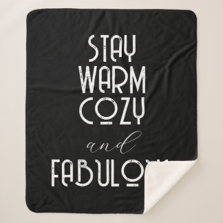 Stay Warm Cosy and Fabulous | Create your Own Sherpa Blanket