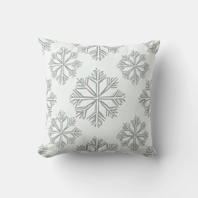Stay Warm with Christmas Pillows on Snowy Nights (Front)