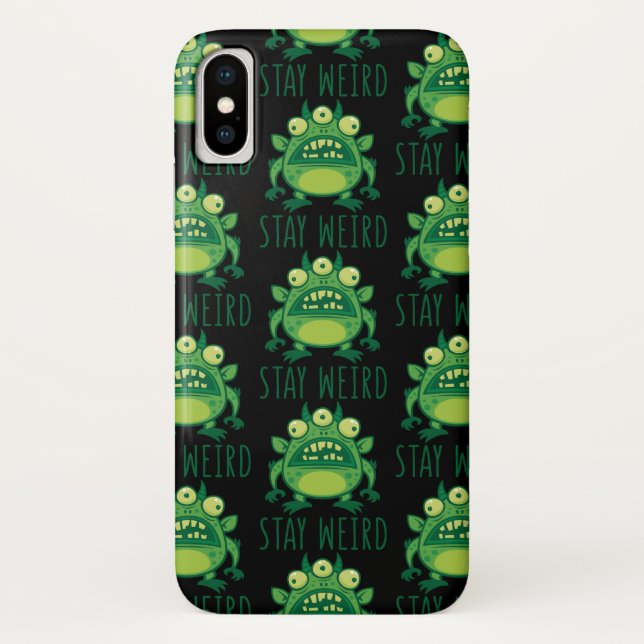 Stay Weird Alien Monster Case-Mate iPhone Case (Back)