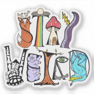 Stay Weird Cut-Out Vinyl Sticker