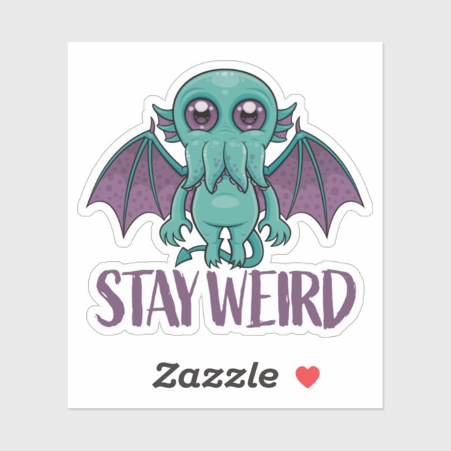 Stay Weird Cute Cthulhu Monster (Sheet)
