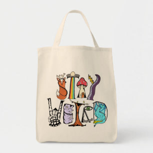 Stay Weird Grocery Tote Bag