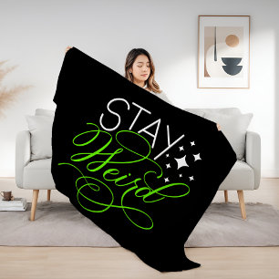 Stay Weird Introvert, Geek, Nerd Sherpa Blanket