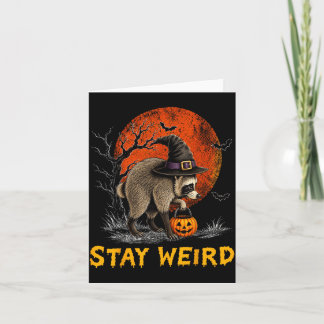 Stay Weird Jimothy Seattle Racoon Halloween Full Card