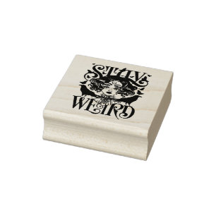 Stay Weird Rubber Stamp