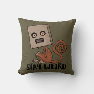 Stay Weird Sack Monkey Cushion