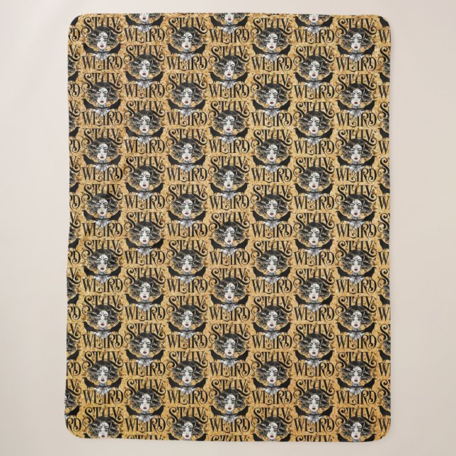 Stay Weird Sherpa Blanket (Front)