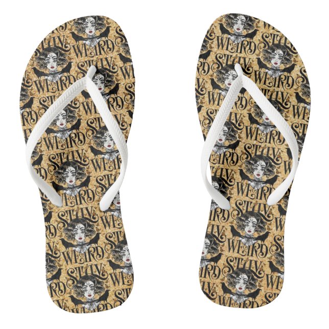 Stay Weird Thongs (Footbed)