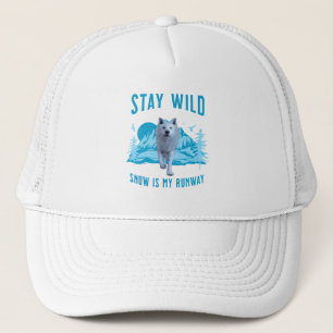 Stay Wild Arctic Wolf Trucker Hat