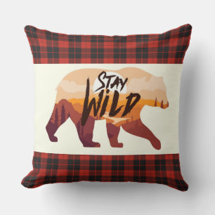 Stay Wild Bear Cushion