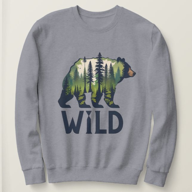 Stay Wild Bear Tee – Adventure Awaits! (Design Front)