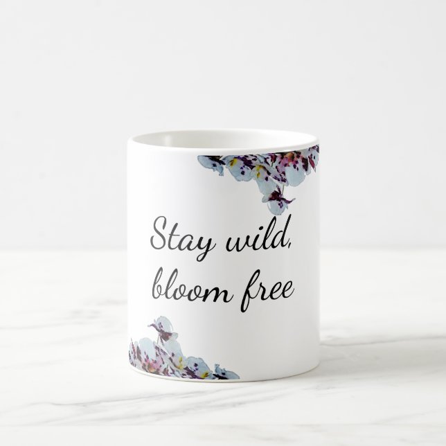 Stay Wild, Bloom Free – Orchid Art Mug (Center)