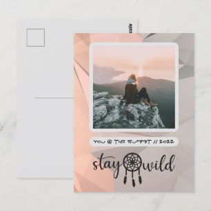 Stay Wild Boho Photo Postcard