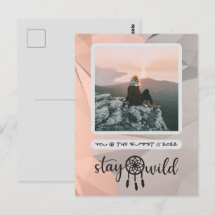 Stay Wild Boho Photo Postcard