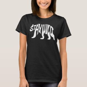 Stay Wild California Bear Vintage 70s Style T-Shirt