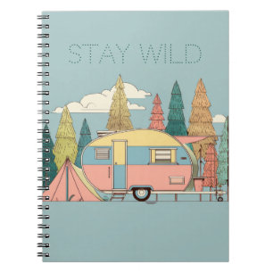 Stay Wild Camper – Cute Camping Adventure Gift Tag Notebook