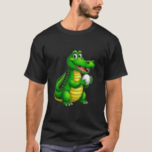   Stay Wild Cute Crocodile Soccer T-Shirt – Funny 