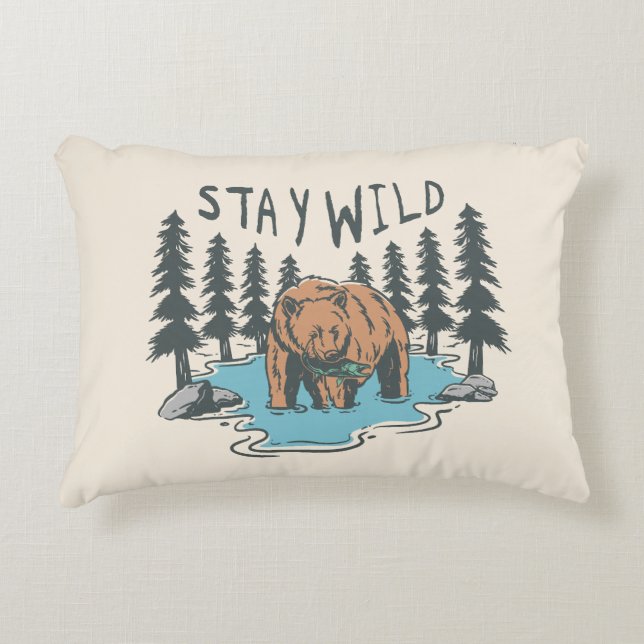 Stay Wild Decorative Cushion (Front)