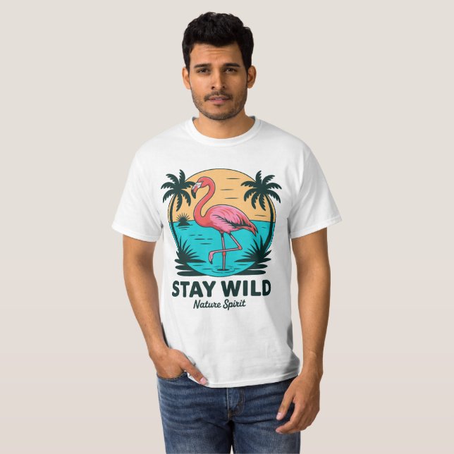 Stay Wild Flamingo Tee (Front Full)