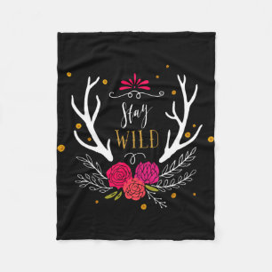Stay Wild Fleece Blanket