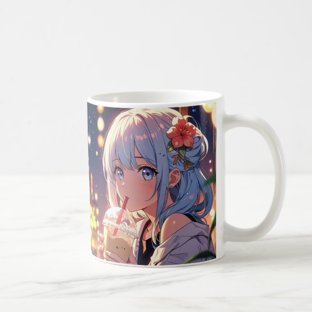 Stay Wild Floral Mug – Watercolor Peony & Cherry  (Right)